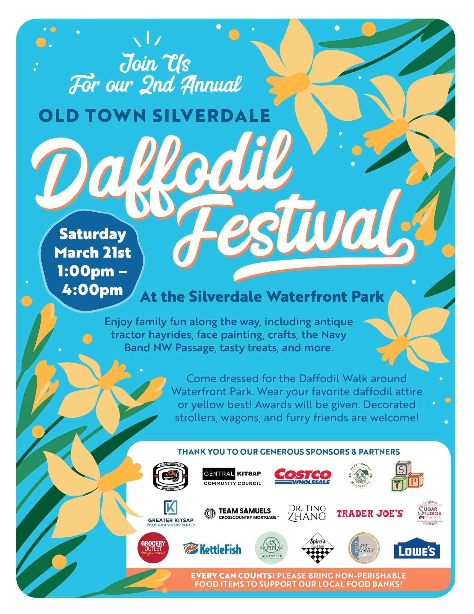 Old Town Silverdale Daffodil Festival event flyer